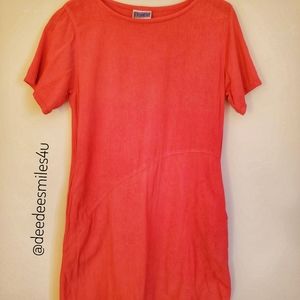 EUC Eucalyptus Handcrafted in Guatemala Orange Dress